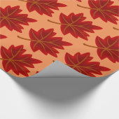 Papier Cadeau Feuilles Red Maple (Coin)