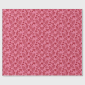 Papier Cadeau Feuilles Saint-Valentin (Plat)