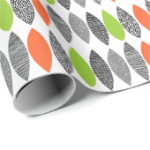 Papier Cadeau Feuilles texturés 02 (Coin rond)