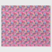 Papier Cadeau Feuilles tropicales (Plat)