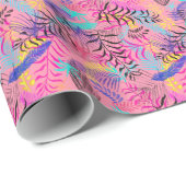 Papier Cadeau Feuilles tropicales (Coin rond)