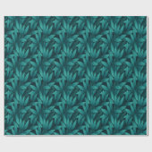 Papier Cadeau Feuilles tropicales dégradées (Plat)