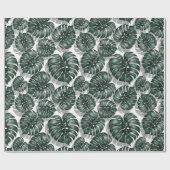 Papier Cadeau Feuilles tropicaux (Plat)
