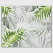 Papier Cadeau Feuilles tropicaux 1 (Plat)