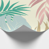 Papier Cadeau Feuilles tropicaux mignons (Coin)