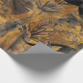 Papier Cadeau Feuilles tropicaux, panthère et orchidée. Vigne in (Coin)