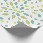 Papier Cadeau Feuilles (Vertes) (Coin)