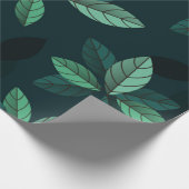 Papier Cadeau Feuilles verts (Coin)
