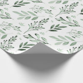 Papier Cadeau Feuilles verts (Coin)