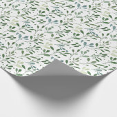 Papier Cadeau Feuilles verts (Coin)