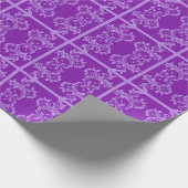 Papier Cadeau Feuilles violets (Coin)