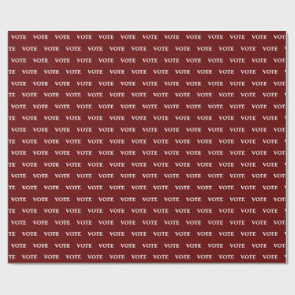 Papier Cadeau Feuillet d'embrayage des votes