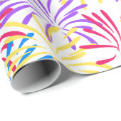 Papier Cadeau Feux colorés (Coin rond)