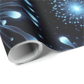 Papier Cadeau Feux d'Artifice Intenses (Coin rond)