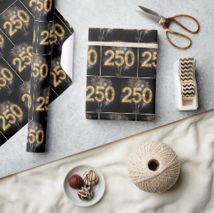 Papier Cadeau Feux d'artifice pour le 250e anniversaire de l'Amé