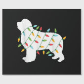 Papier Cadeau Feux de Noël cadeaux de terre-neuve | amoureux de  (Plat)