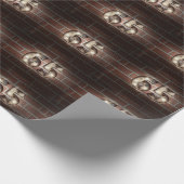 Papier Cadeau Feux marquee 65e anniversaire en brique (Coin)
