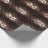 Papier Cadeau Feux marquee 70e anniversaire en brique (Coin)