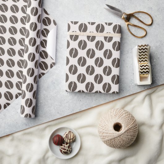 Papier Cadeau Fèves de café (Artisanat)