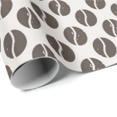Papier Cadeau Fèves de café (Coin rond)