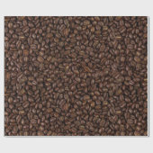 Papier Cadeau Fèves de café (Plat)