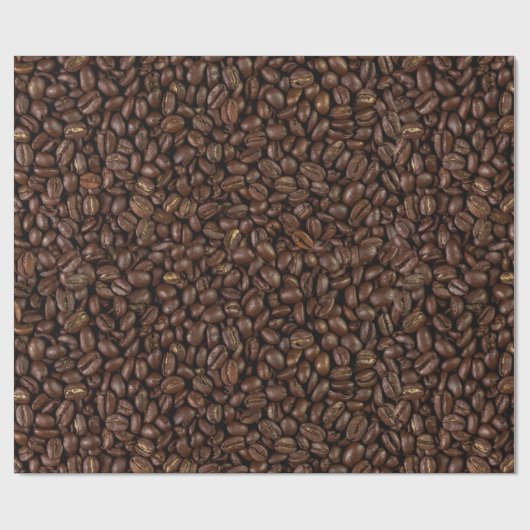 Papier Cadeau Fèves de café (Plat)