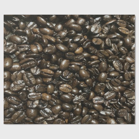 Papier Cadeau Fèves de café (Plat)