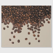 Papier Cadeau Fèves de café (Plat)