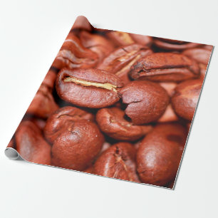 Papier Cadeau Fèves de café Brown grillées