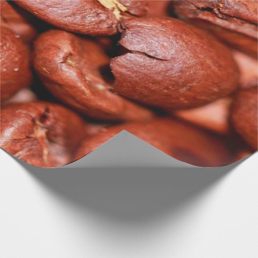 Papier Cadeau Fèves de café Brown grillées (Coin)