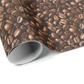 Papier Cadeau Fèves de café Papier d'enveloppement (Coin rond)