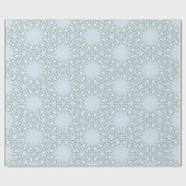 Papier Cadeau Fez Starburst Trellis in Slate and Green (Plat)