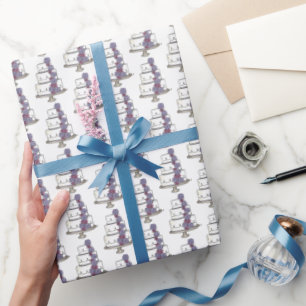 Papier Cadeau Fiançailles de Fête des mariées de gâteau Mariage 