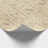 Papier Cadeau Fiche musicale Musique sur Tan (Coin)