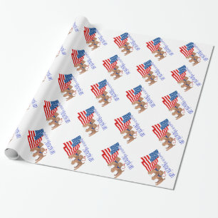 Papier Cadeau Fier d'être Américain