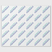 Papier Cadeau Fier d'être un oiseau nerd (Plat)