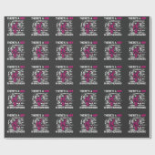 Papier Cadeau Fier Femme Pompier Femmes Feu Feu Fille de Lutte (Plat)