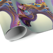 Papier Cadeau Fierce Gemmes Fracturales Cheval Tête (Coin rond)