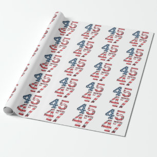 Papier Cadeau Fière Maga 47ème Trump a gagné Jour de l'inaugurat
