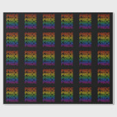 Papier Cadeau Fierté Arc-en-ciel Rétro (Plat)