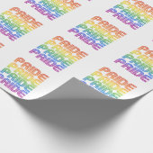 Papier Cadeau Fierté Arc-en-ciel Rétro (Coin)