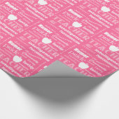 Papier Cadeau Fierté de l'enseignant Cloud+Pomme/rose douce (Coin)