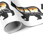 Papier Cadeau Fierté de l'ours (Coin rond)