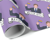 Papier Cadeau Fierté du maire Pete (Coin rond)