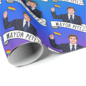 Papier Cadeau Fierté du maire Pete (Coin rond)