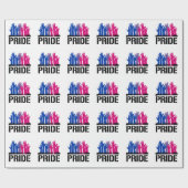 Papier Cadeau Fierté ensemble bisexuelle (Plat)