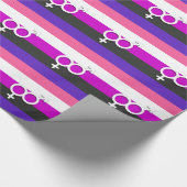 PAPIER CADEAU FIERTÉ ET SYMBOLE GENDERFLUIDE (Coin)