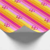 Papier Cadeau Fierté lesbienne de l'aube WLW (Coin)