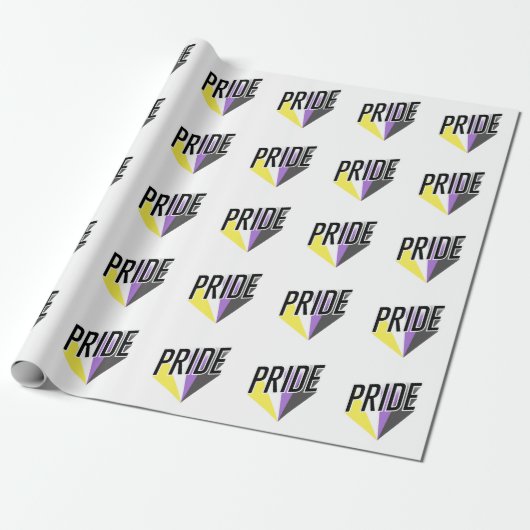 Papier Cadeau Fierté non binaire éclatée (Déroulé)