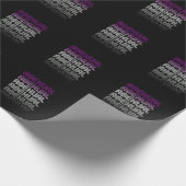 Papier Cadeau Fierté Rétro Asexuée (Coin)